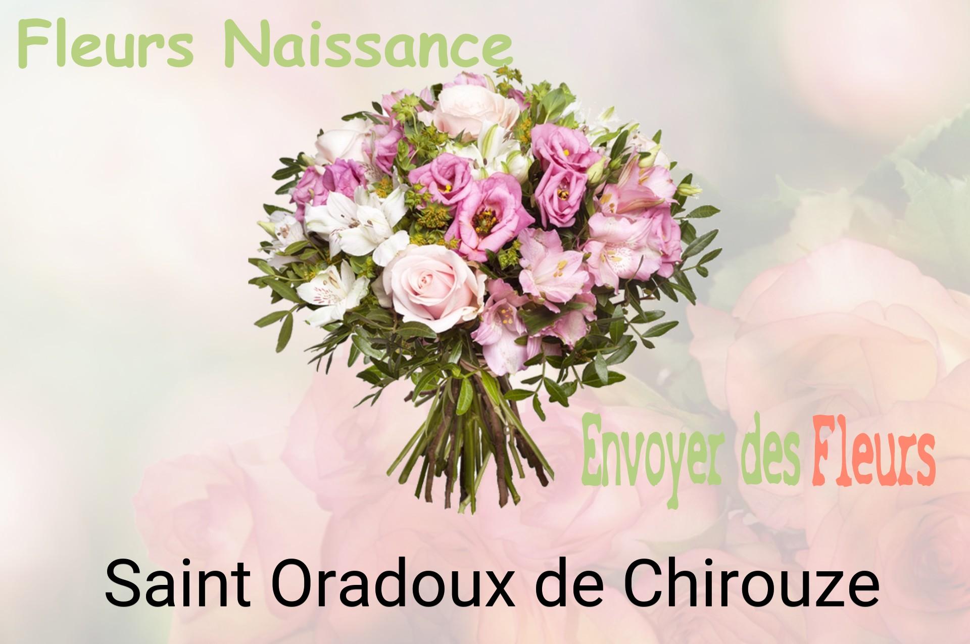 Bouquet de fleurs de naissance livré à Saint-Oradoux-de-Chirouze