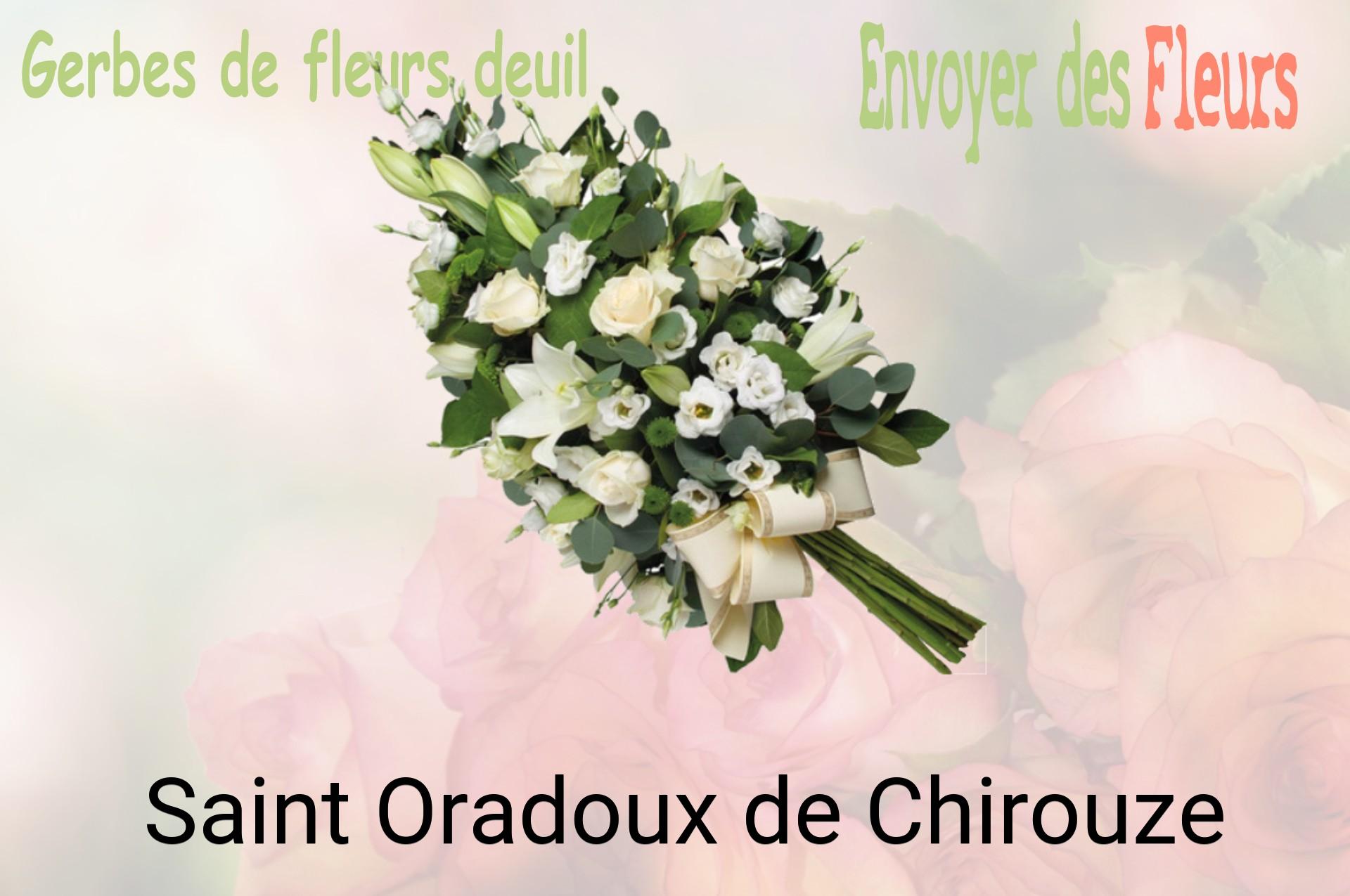 Gerbe de fleurs de deuil livrée à Saint-Oradoux-de-Chirouze